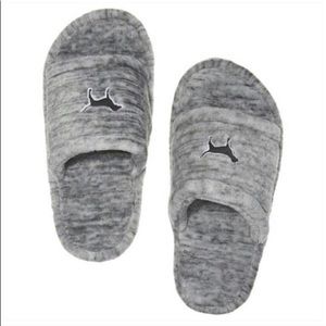 Grey slippers!